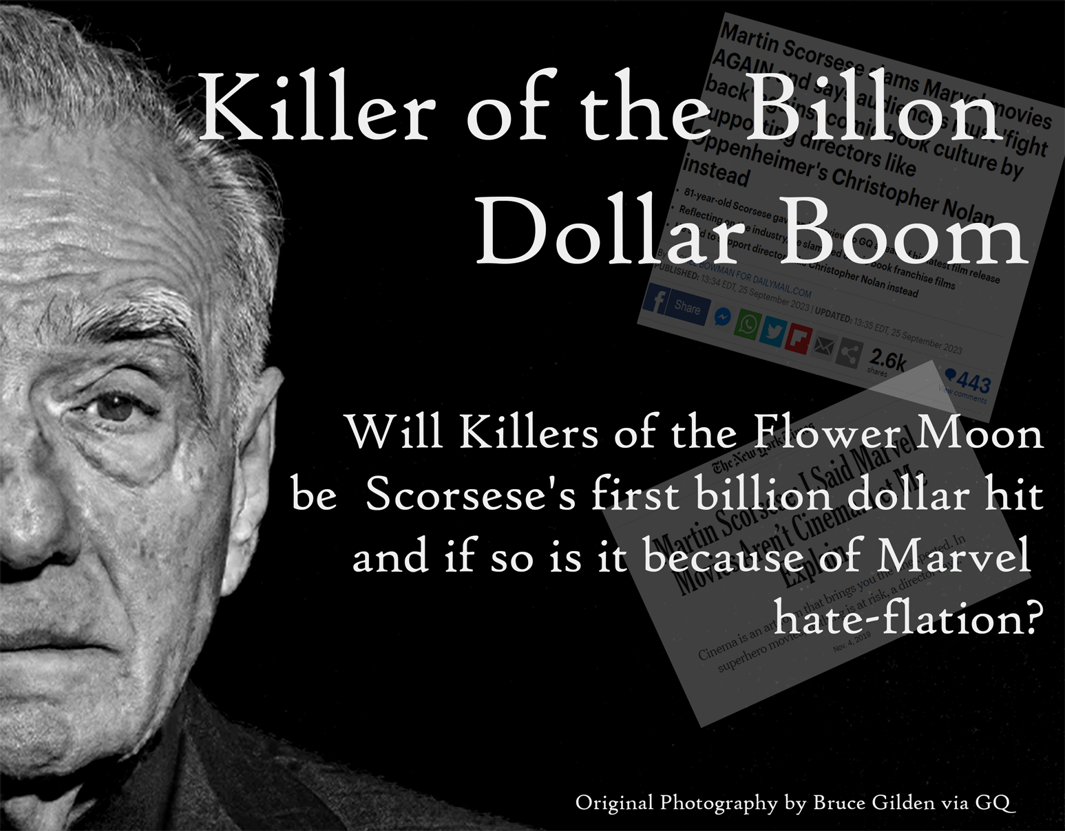 Will Killers of the Flower Moon be Scorsese’s first billion dollar hit and if so is it because of Marvel hate-flation?